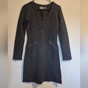 Athleta Dark Gray Long Sleeve Dress
